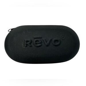 Revo Sunglasses Case Black Hard Shell Zip Eyeglass Protective Case